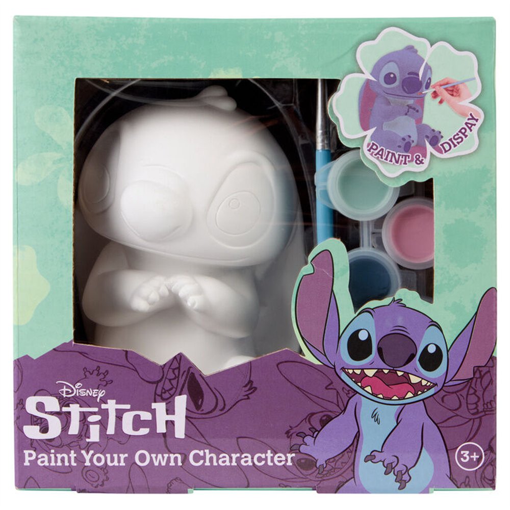 figura yeso para pintar stitch disney