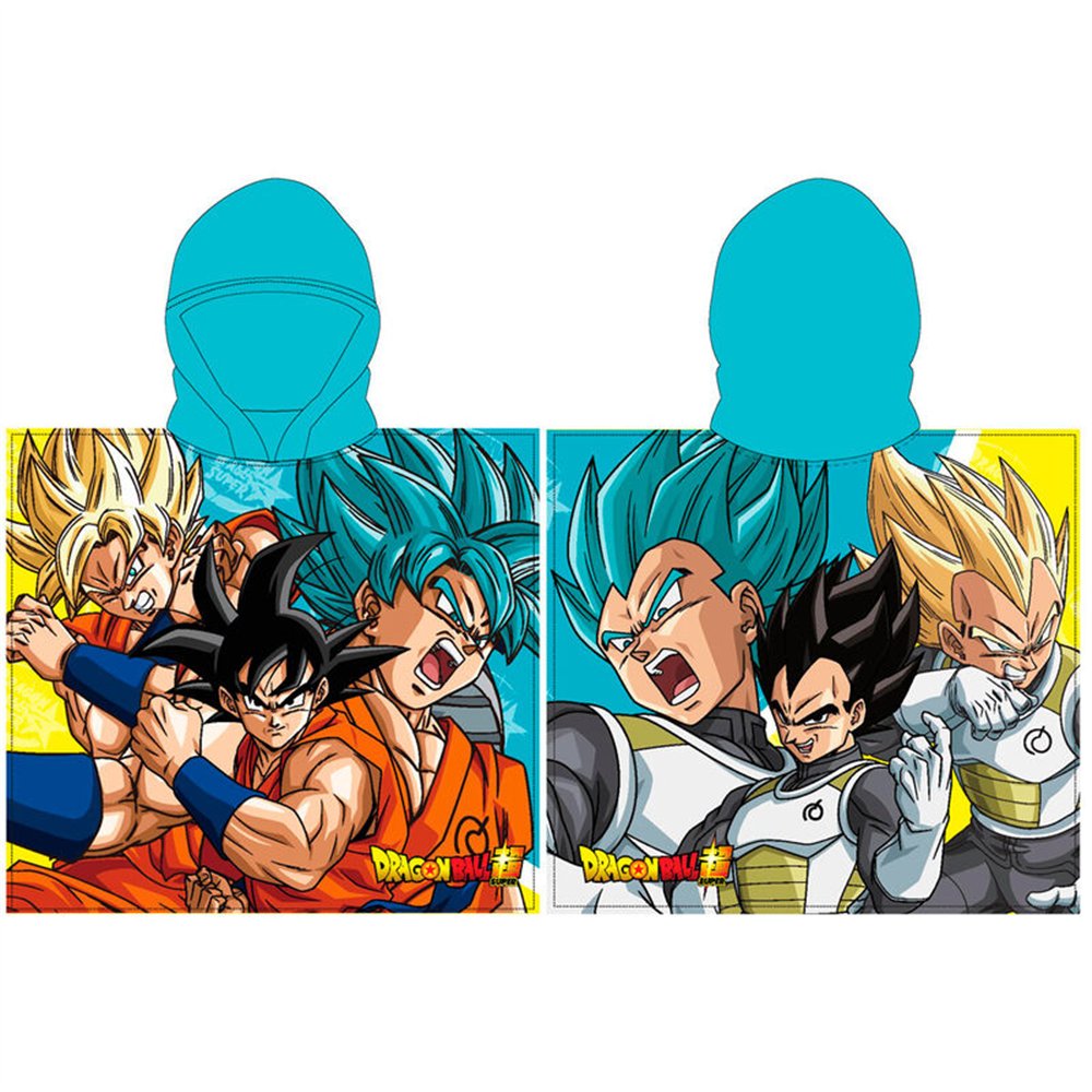 poncho toalla dragon ball z microfibra