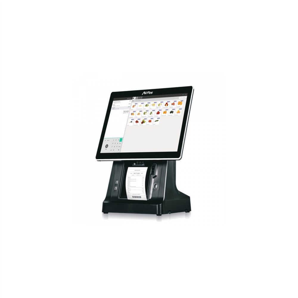 avpos avp-k6000b-i5-8128 terminal punto venta (tpv) 38,1 cm (15") 1024 x 768 pixeles pantalla táctil