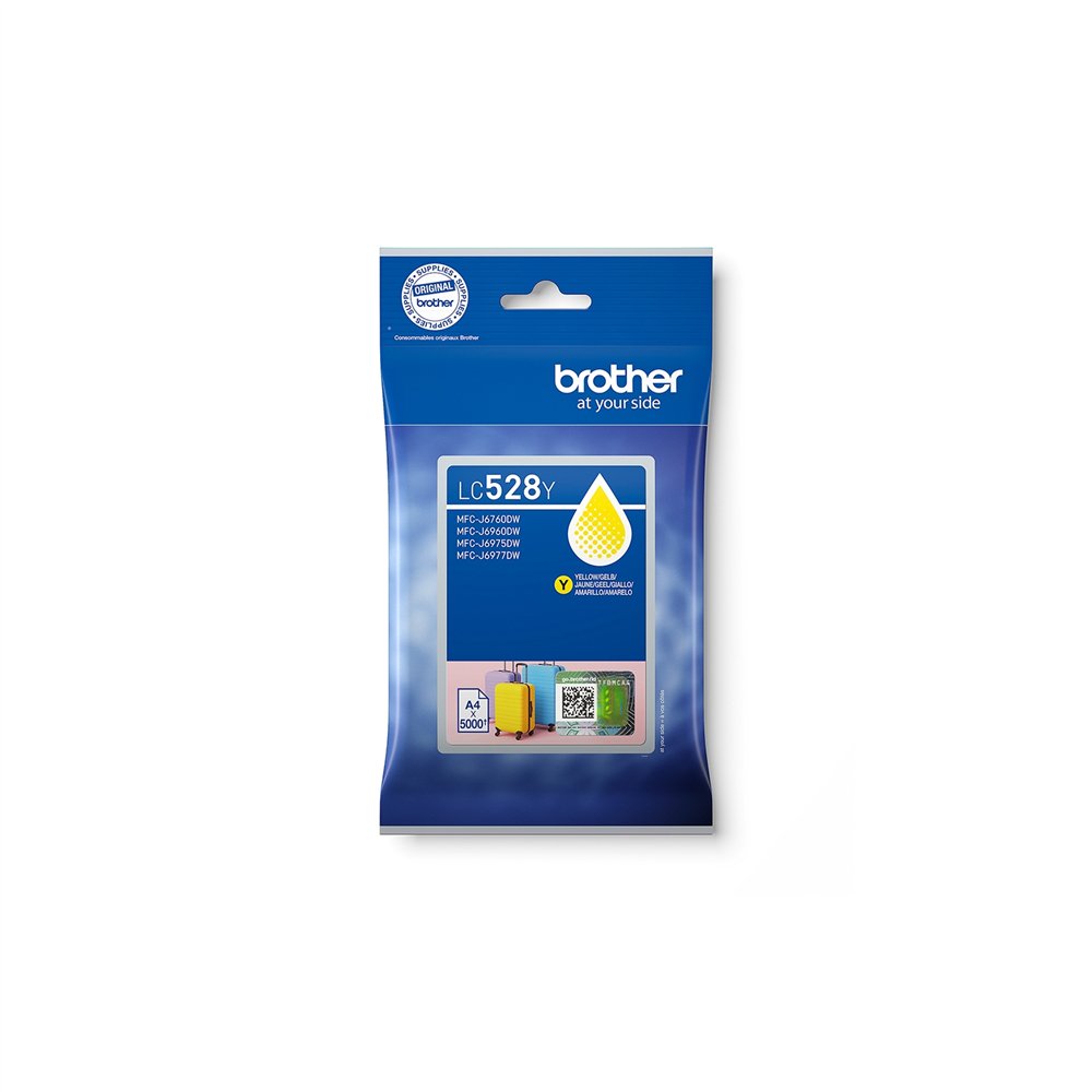 brother lc528y cartucho de tinta 1 pieza(s) original amarillo