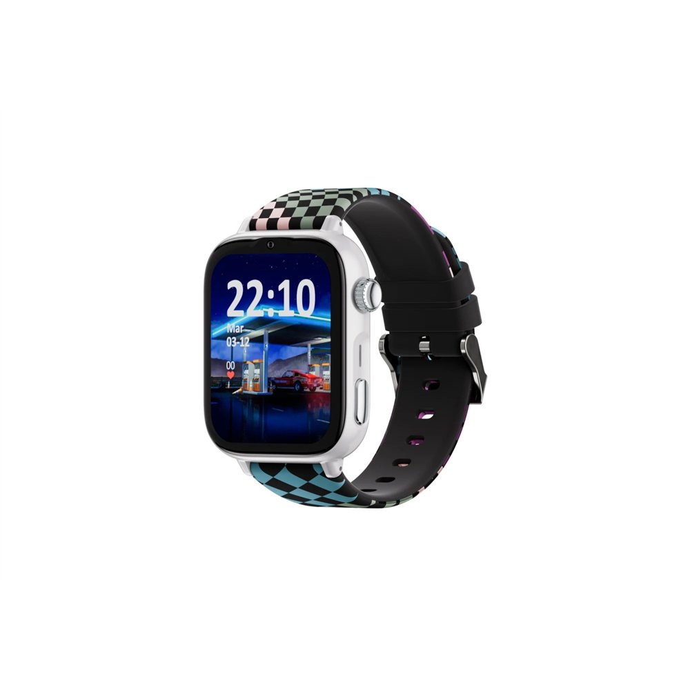 savefamily savewatch plus 2 reloj inteligente para niños 4g esfera blanca correa silicona loop