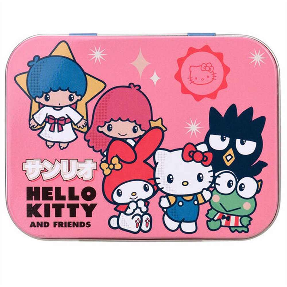caja metal tiritas hello kitty & friends