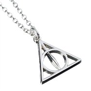 colgante deathly hallows harry potter plata