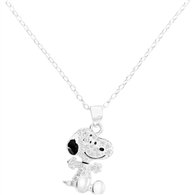 colgante 3d snoopy peanuts plata