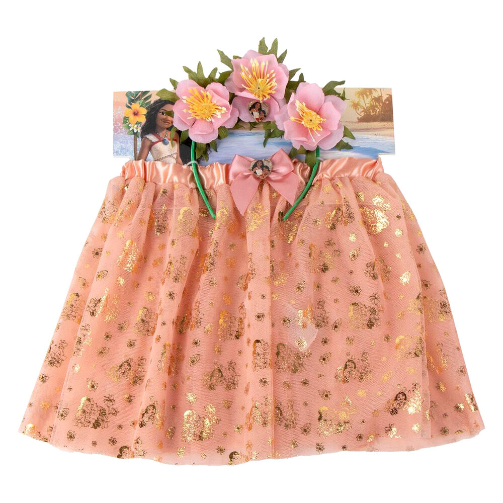 set diadema + tutu vaiana moana disney