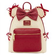mochila rocks the dots coquette minnie mouse disney loungefly 26cm