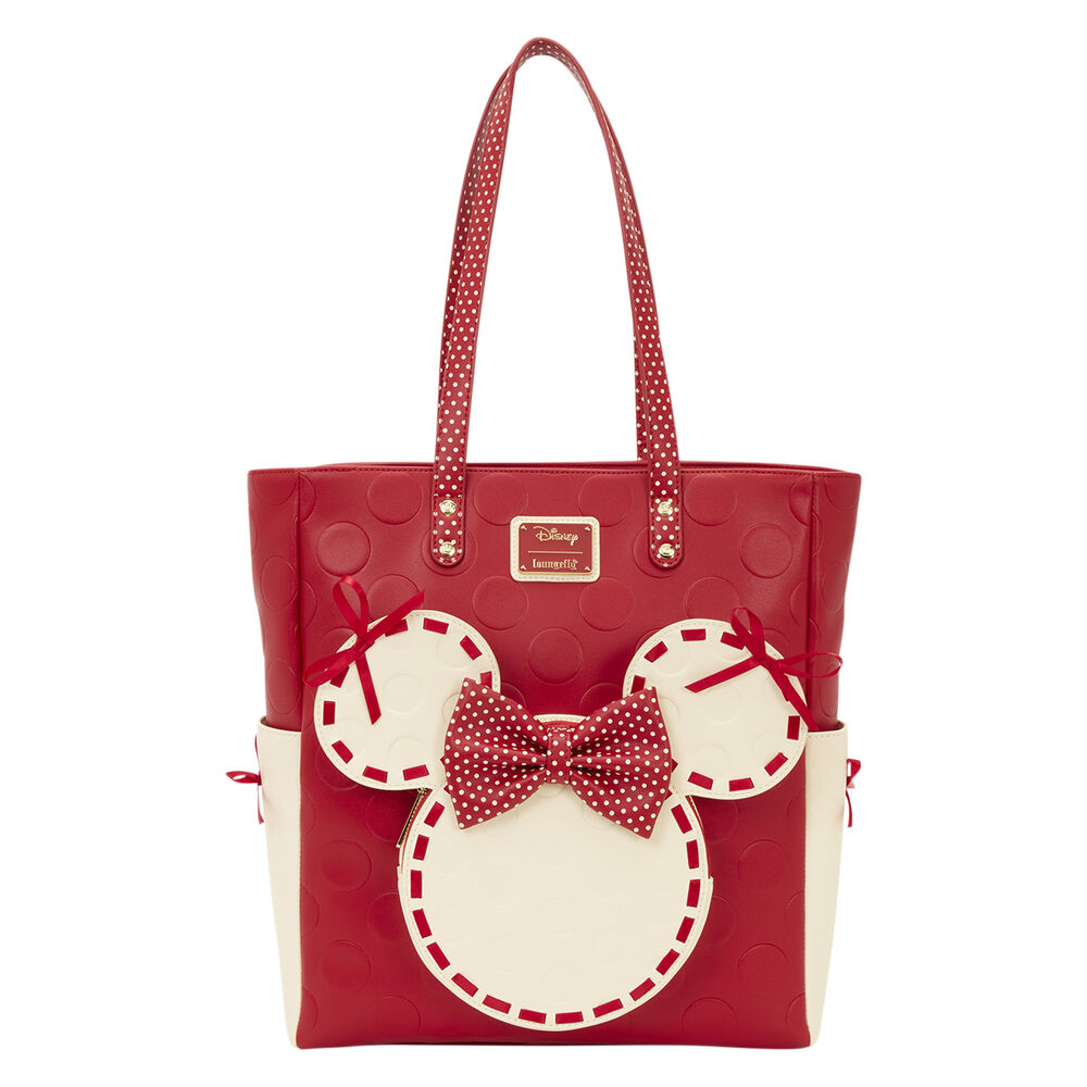 bolso rocks the dots coquette minnie mouse disney loungefly