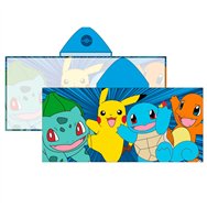 poncho toalla pokemon microfibra