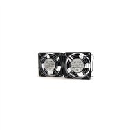 powergreen rac-00003-st doble ventilador de 12 cm para armario rack