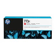 hp cartucho de tinta designjet 773c rojo cromático de 775 ml