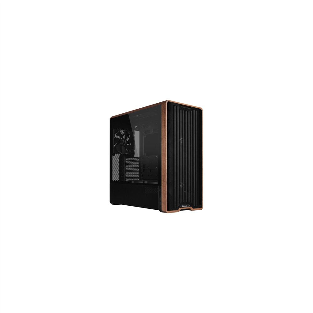 lian li lancool lan217x carcasa de ordenador midi tower negro, madera