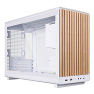 lian li a3-matx micro torre blanco, madera