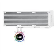 lian li ga ii hydroshift ii lcd-c 360n procesador sistema de refrigeración líquida todo en uno blanco