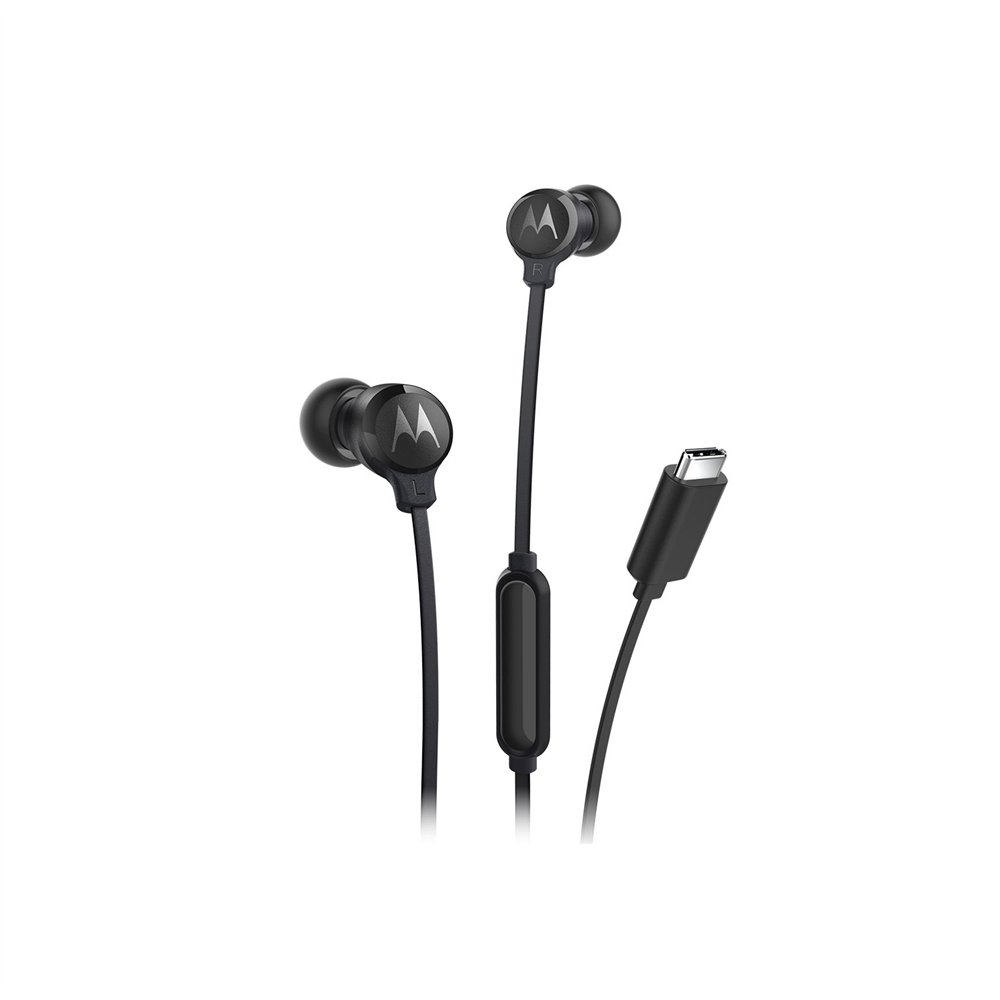 motorola earbuds3cs auricular y casco auriculares alámbrico dentro de oído llamadas/música usb tipo c negro