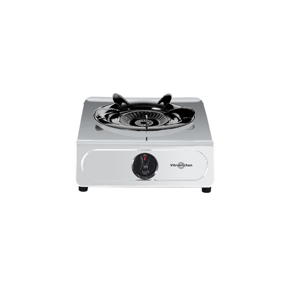 vitrokitchen 160ib hobs acero inoxidable encimera encimera de gas 1 zona(s)