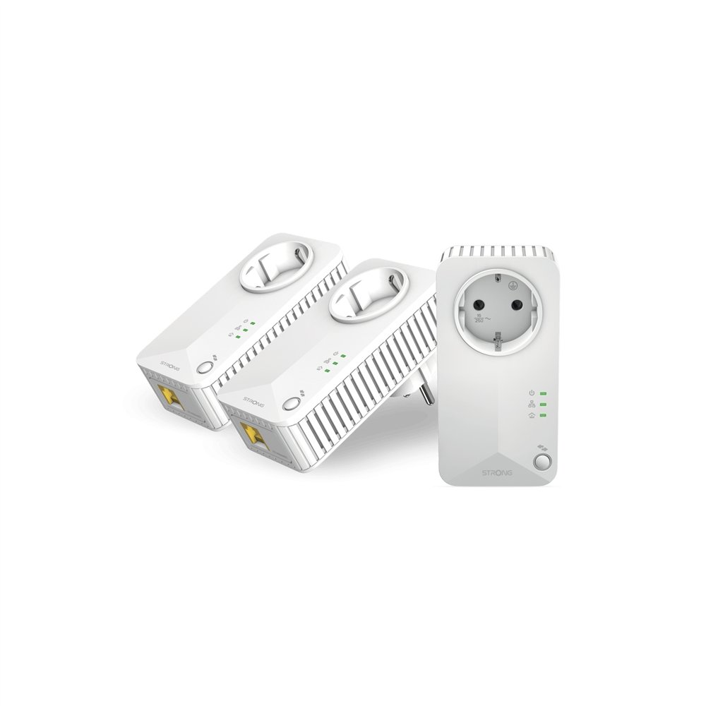 strong powerline 600 triple pack eu v2 600 mbit/s ethernet blanco 3 pieza(s)