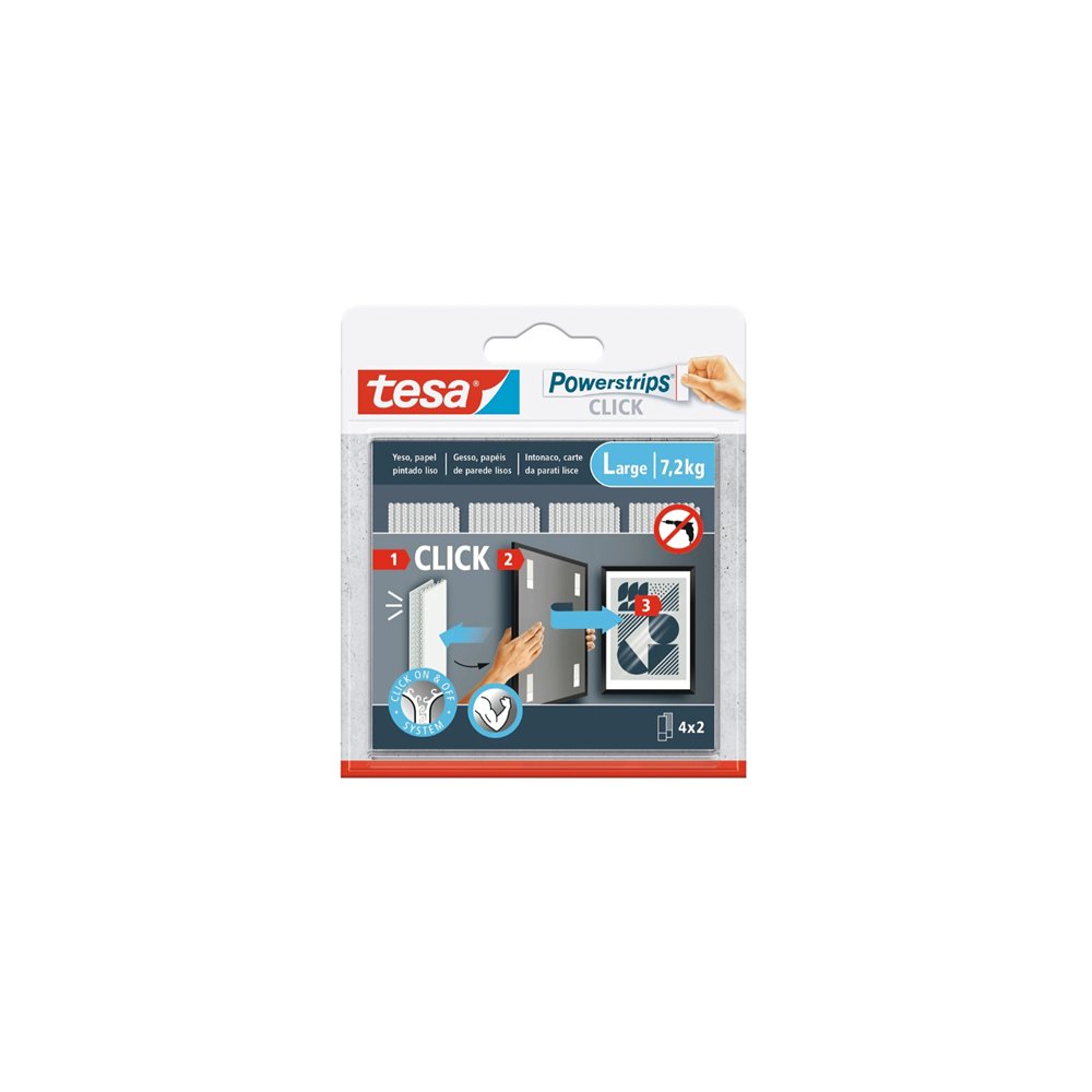 tesa powerstrips click almohadilla de fijación