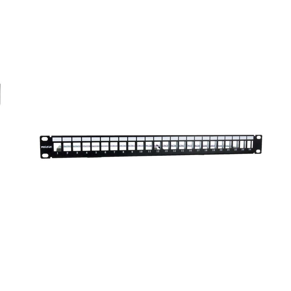 phasak panel frontal 19" rj45 24p ftp cat.6 dual block rj45 - pa 3524