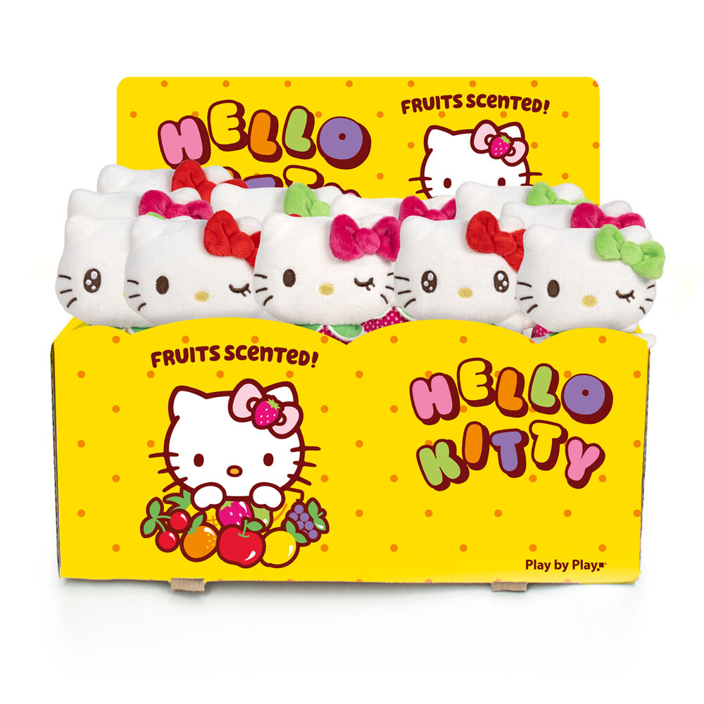 peluche perfumado frutas hello kitty 12cm surtido