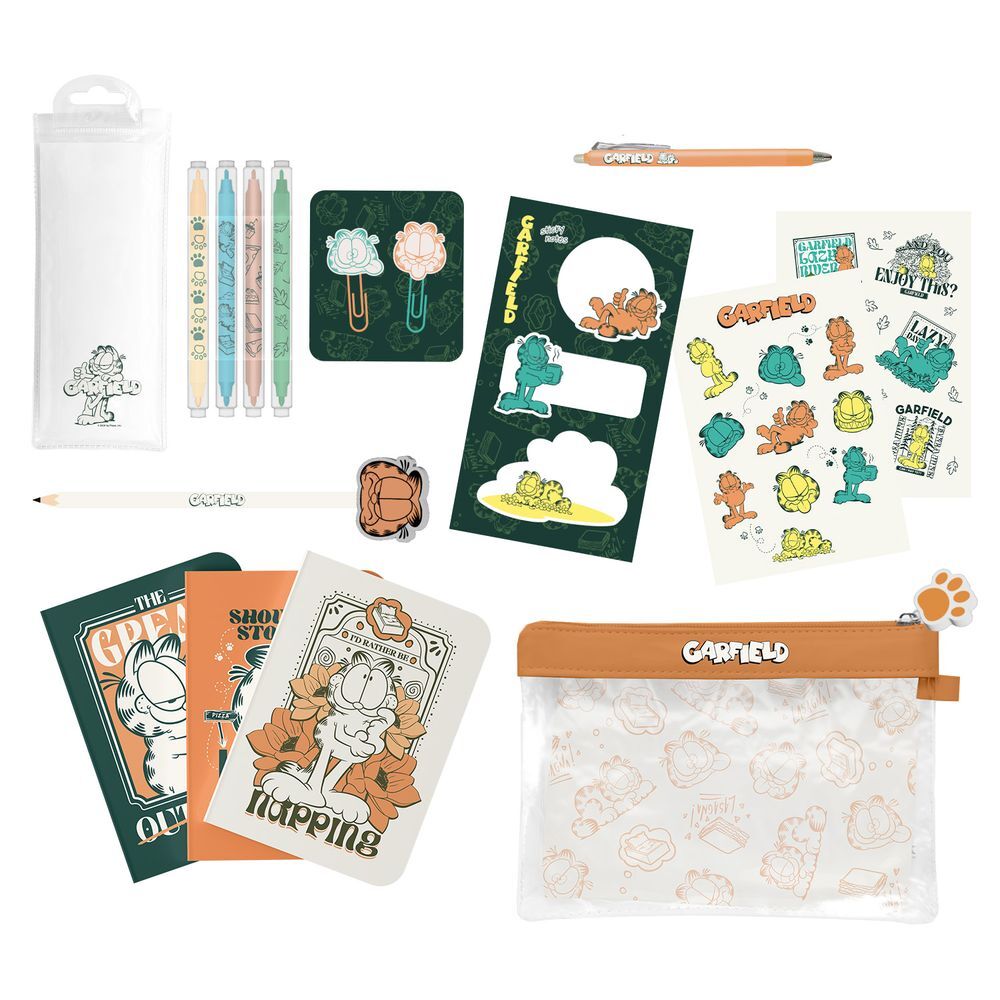 set papeleria garfield