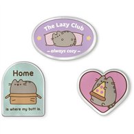 set 3 parches pusheen
