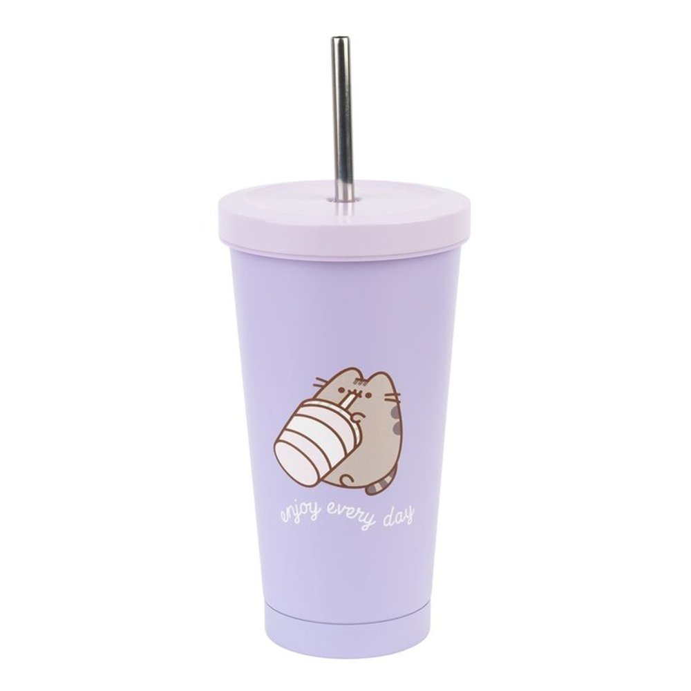 vaso pajita moments pusheen 550ml