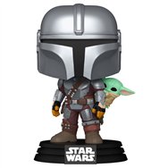 figura pop star wars mandalorian & grogu - the mandalorian with grogu