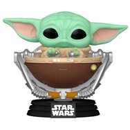 figura pop star wars mandalorian & grogu - grogu in pram