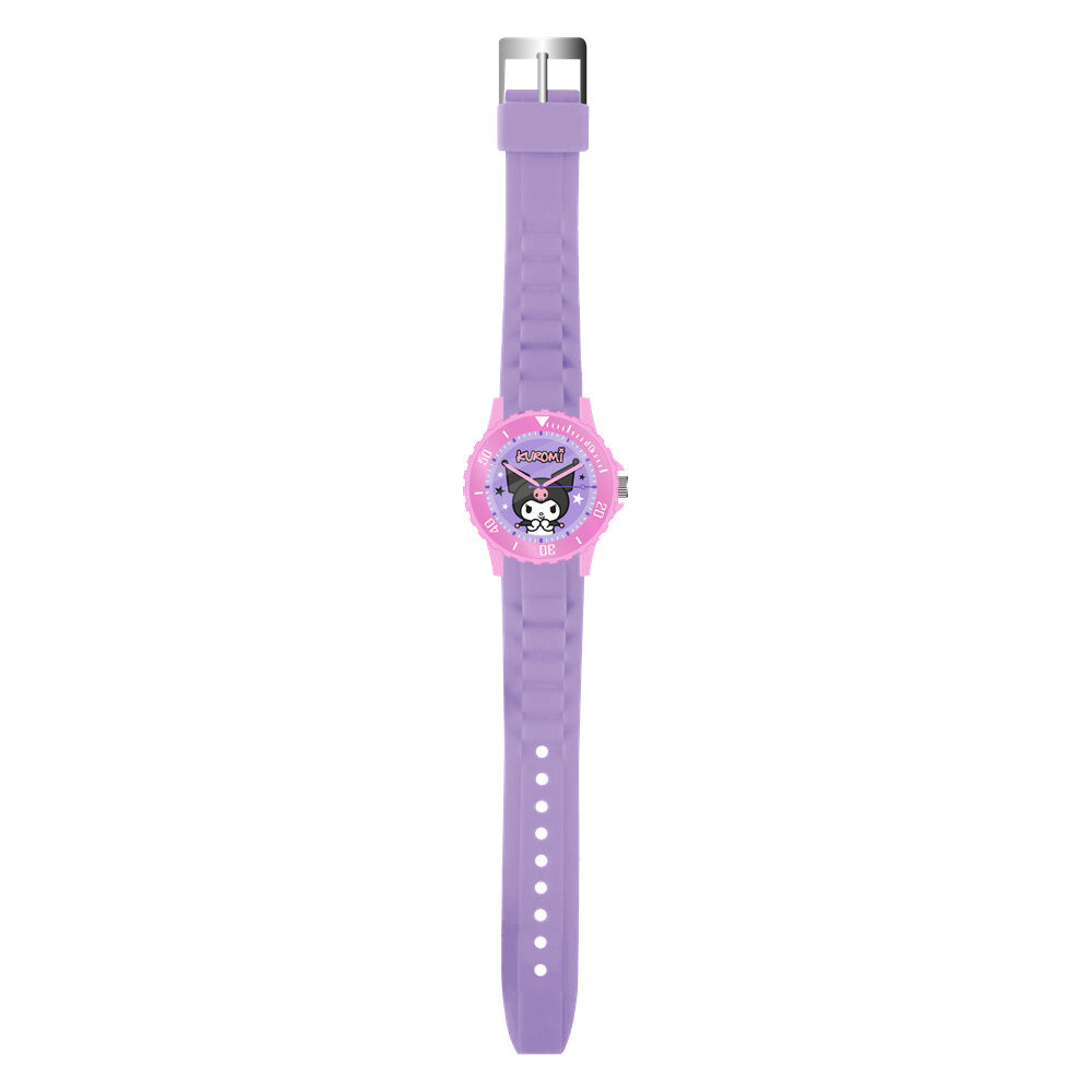 reloj analogico kuromi hello kitty