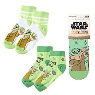set 2 pares calcetines grogu the mandalorian star wars adulto surtido