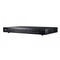 aten switch de presentación 7 x 3 con escalador de ví­deo, streaming, mezclador de audio y hdbaset