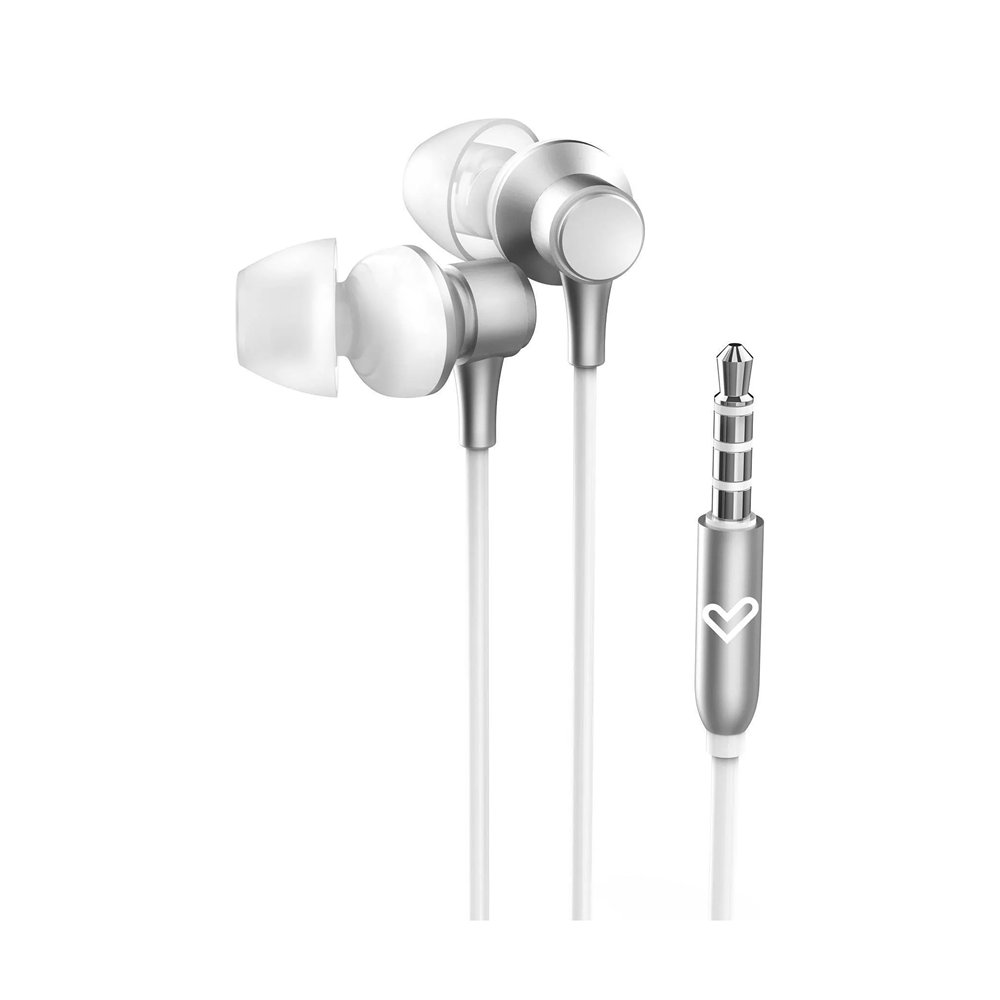 energy sistem metallized auriculares alámbrico dentro de oído llamadas/música plata, blanco