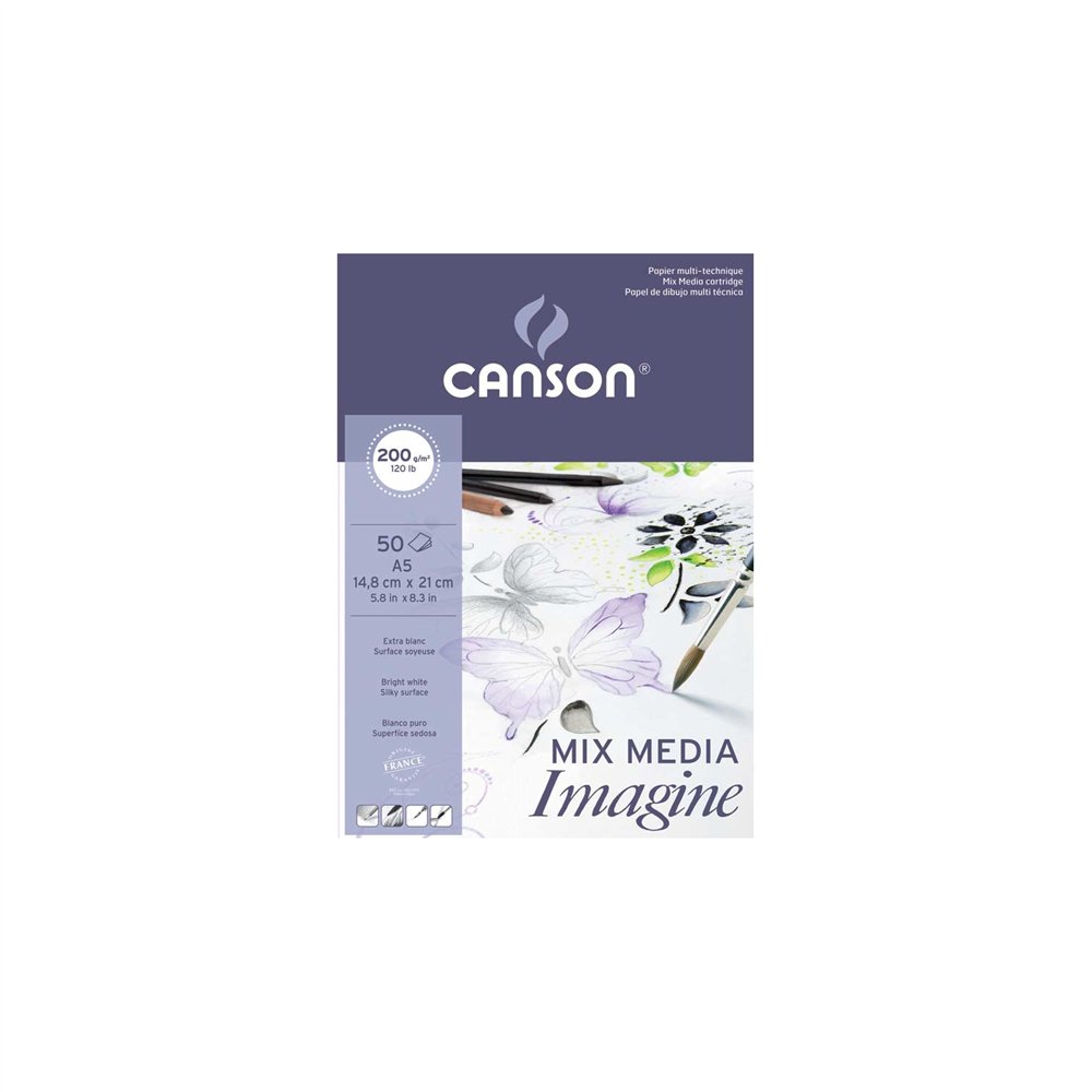 canson imagine arte de papel 50 hojas