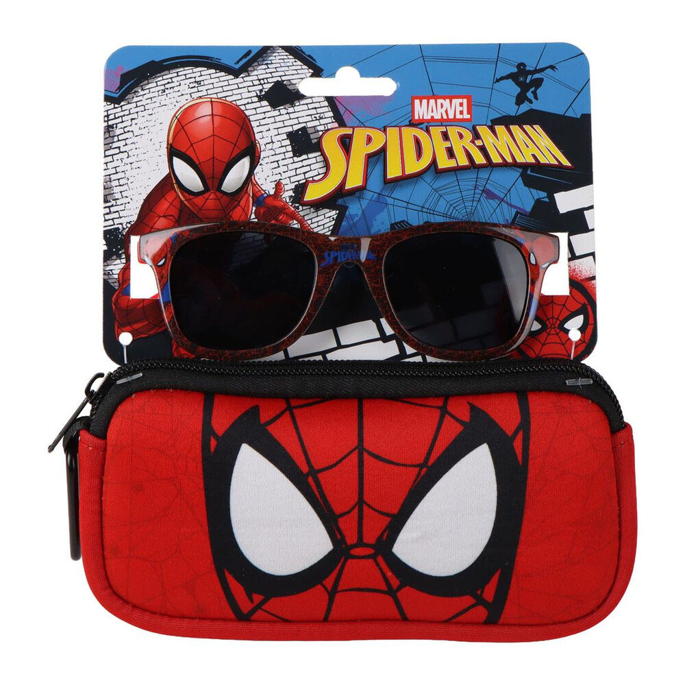 gafas sol + funda spiderman marvel