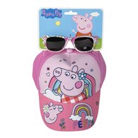 set gorra + gafas sol peppa pig