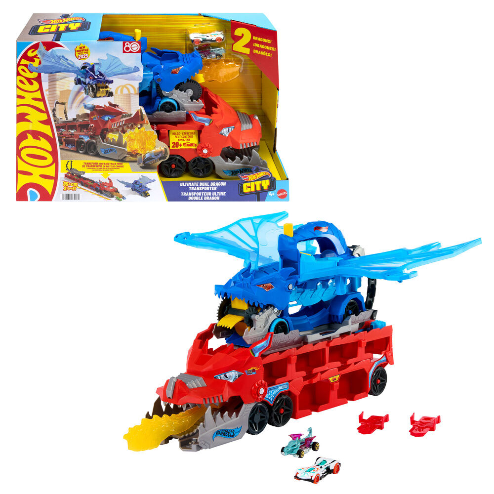 pista city dragon transportador hot wheels