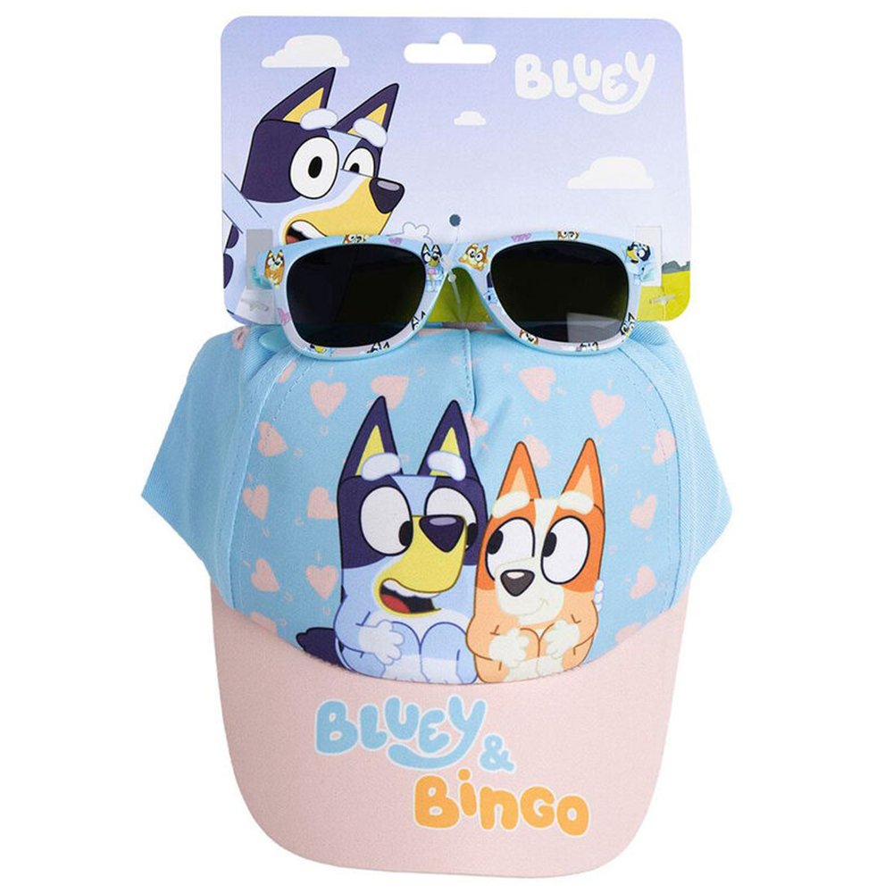 set gorra + gafas sol bluey