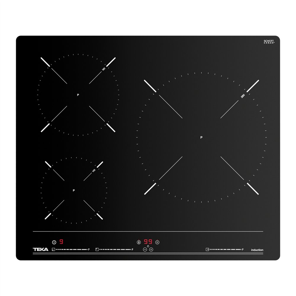 teka ibc 63010 mss negro integrado 60 cm con placa de inducción 3 zona(s)