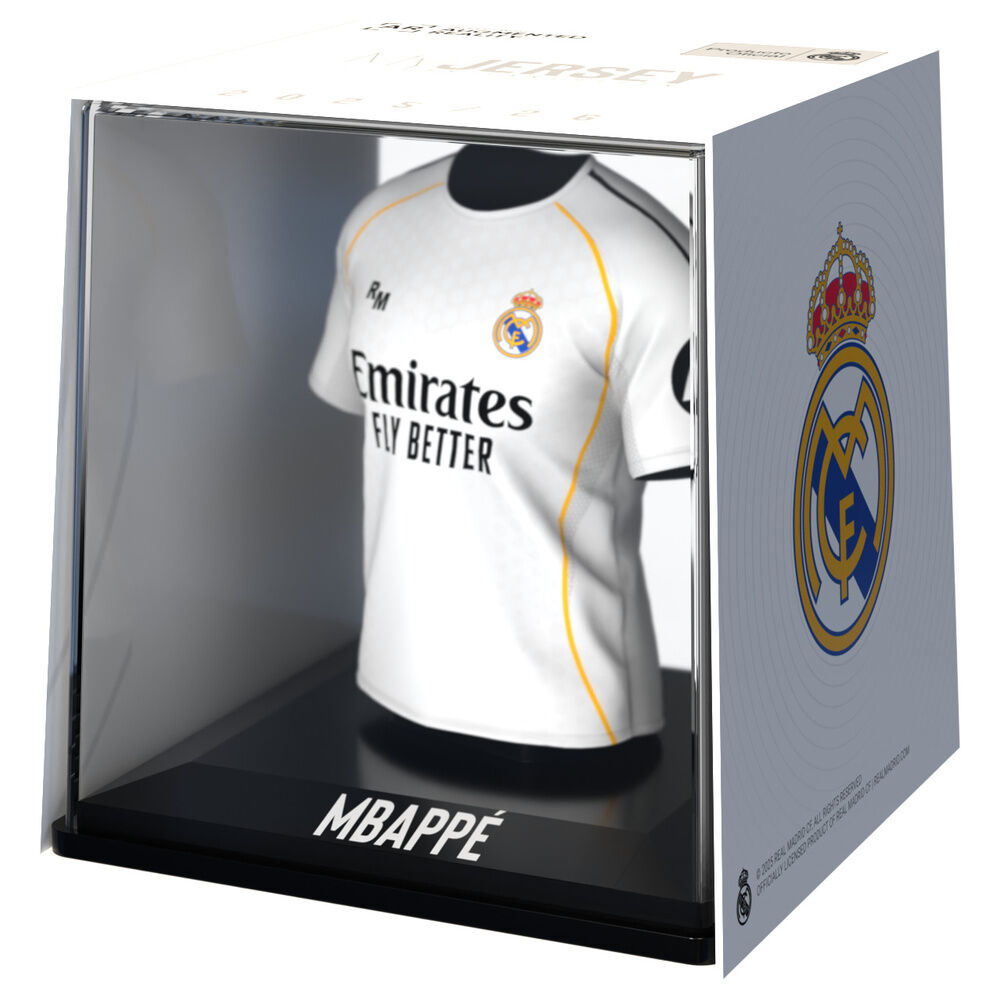 figura mini camiseta mbappe real madrid