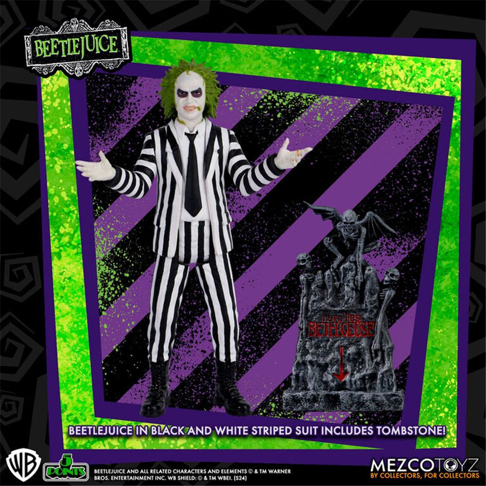 figura beetlejuice striped suite beetlejuice 9,5cm