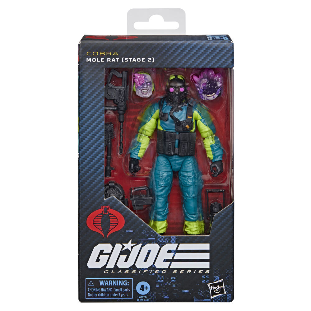 figura mole rat stage 2 classified series cobra g.i. joe 15cm