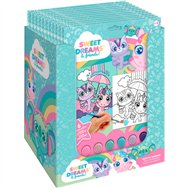 set papeleria pinta con numeros sweet dreams surtido