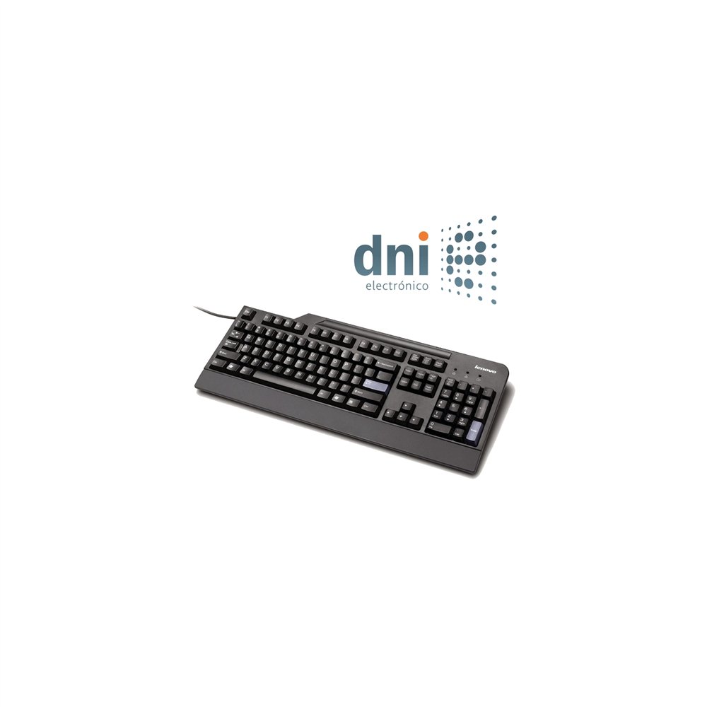 teclado lenovo dni usb smartcard negro 4x30e51034