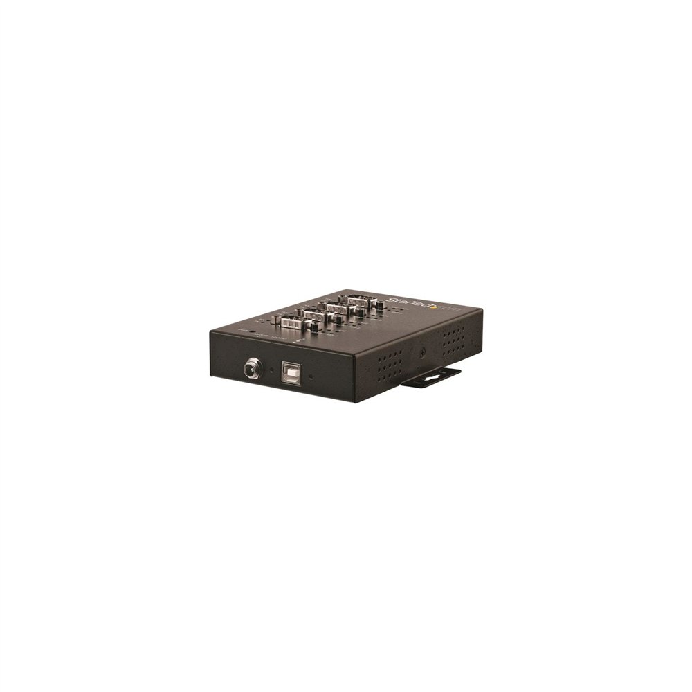 startech.com adaptador industrial usb a 4 puertos serie db9 rs232 rs422 rs485 con protección esd de 15kv - cable conversor usb a