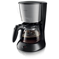 cafetera de filtro philips daily collection 1.2l 15 tazas acero inoxidable negro hd7462/20