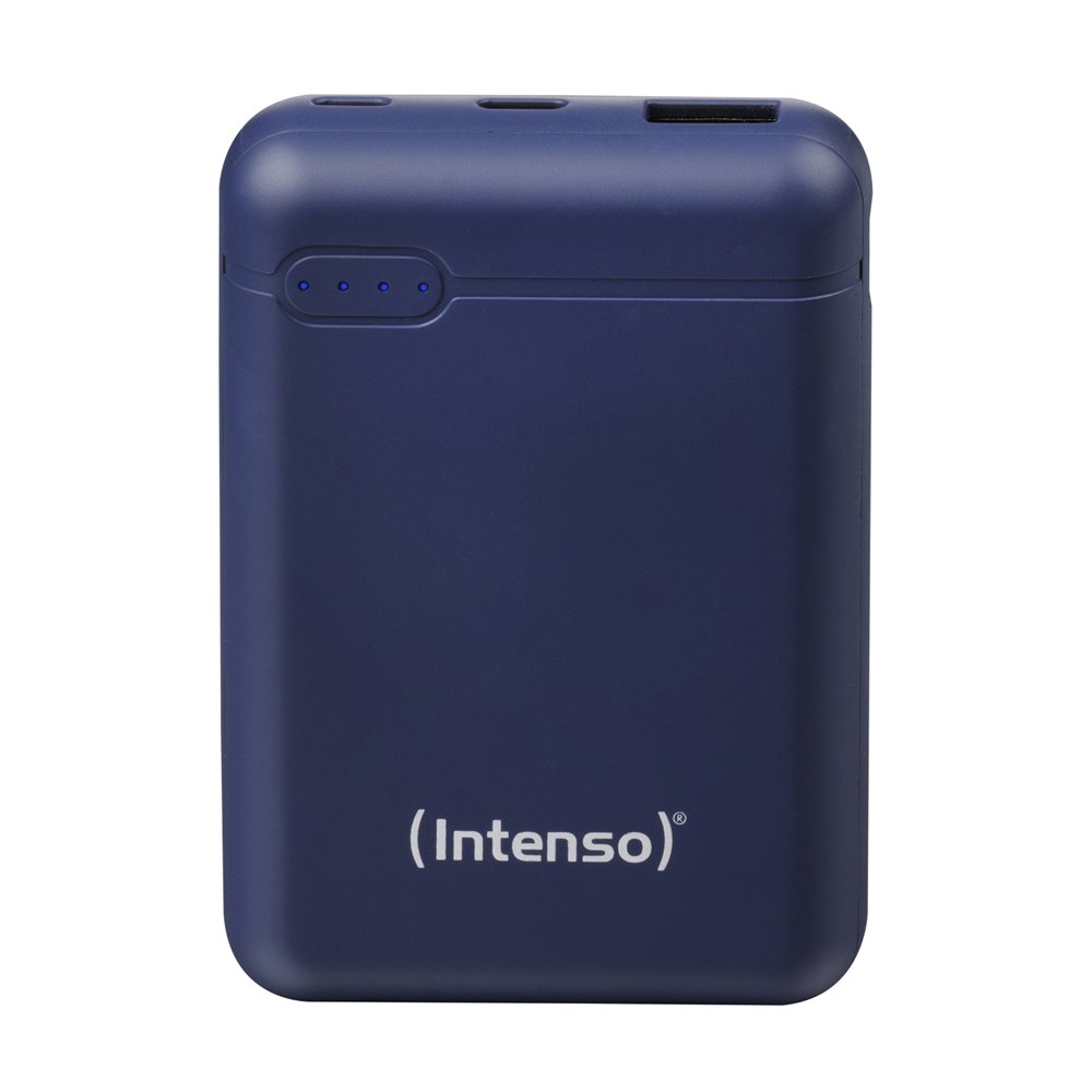 bateria externa intenso xs10000 polimero de litio 10000 mah, powerbank color azul