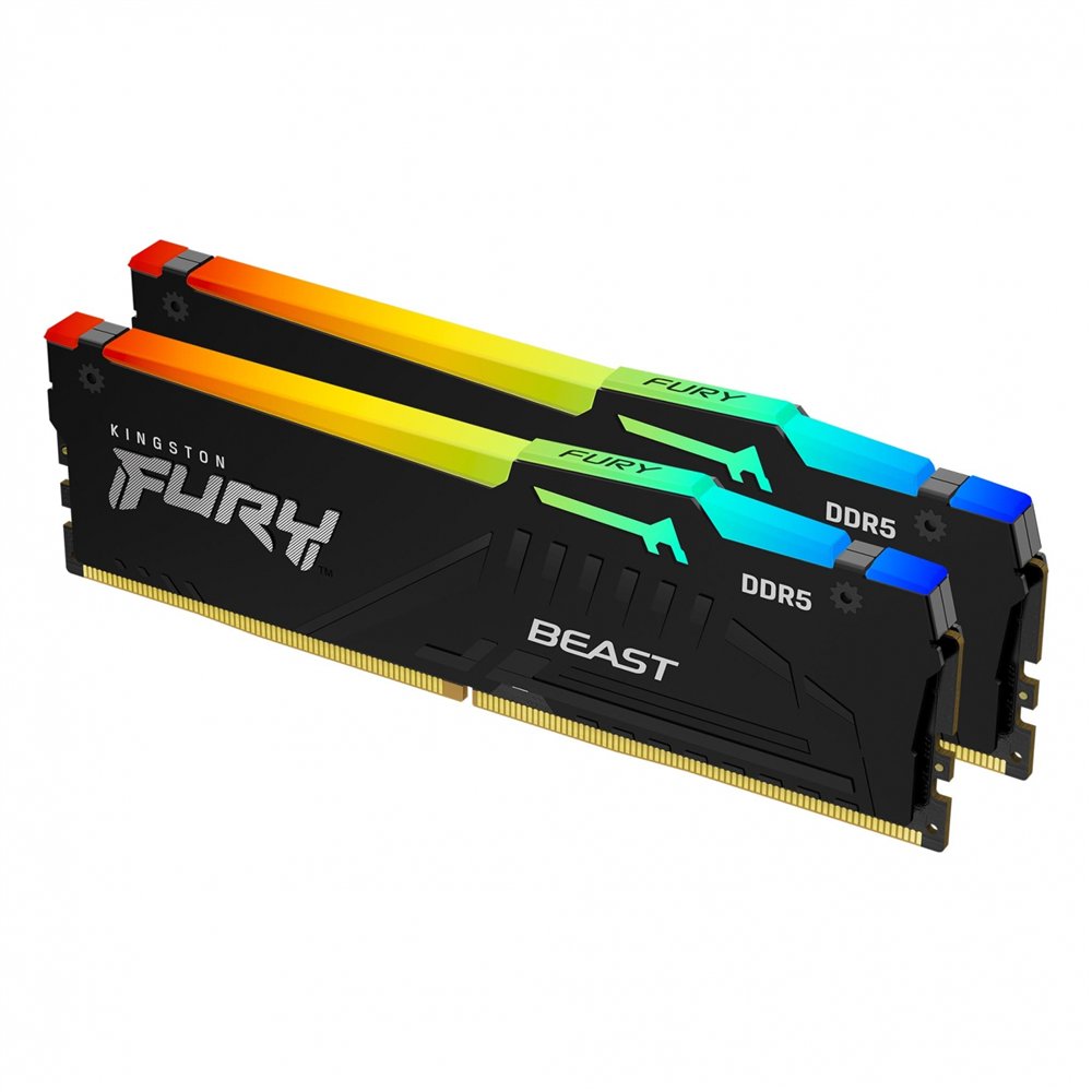 kingston technology fury beast rgb módulo de memoria 16 gb 2 x 8 gb ddr5 6000 mhz