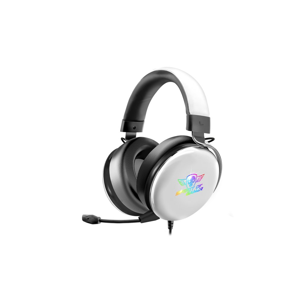 spirit of gamer xpert h700 auriculares alámbrico diadema juego blanco