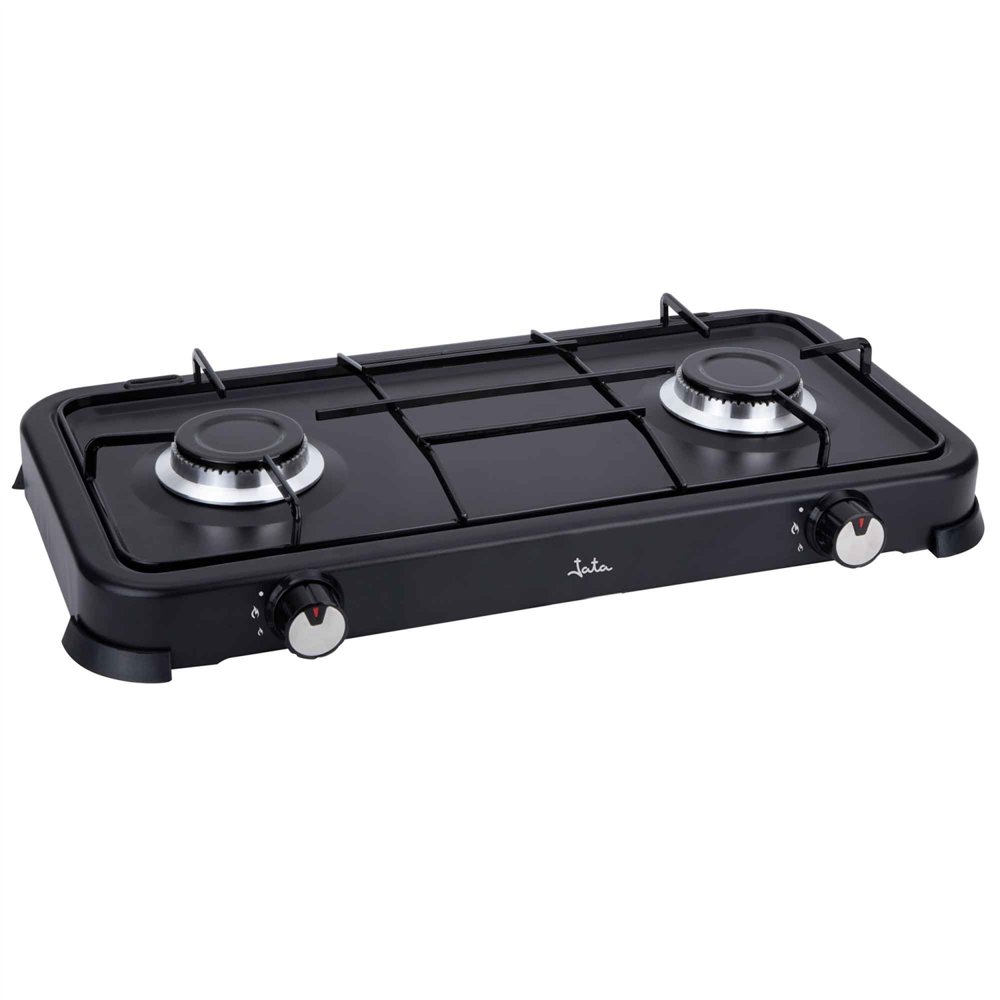 jata jecg2702 hobs negro encimera encimera de gas 2 zona(s)