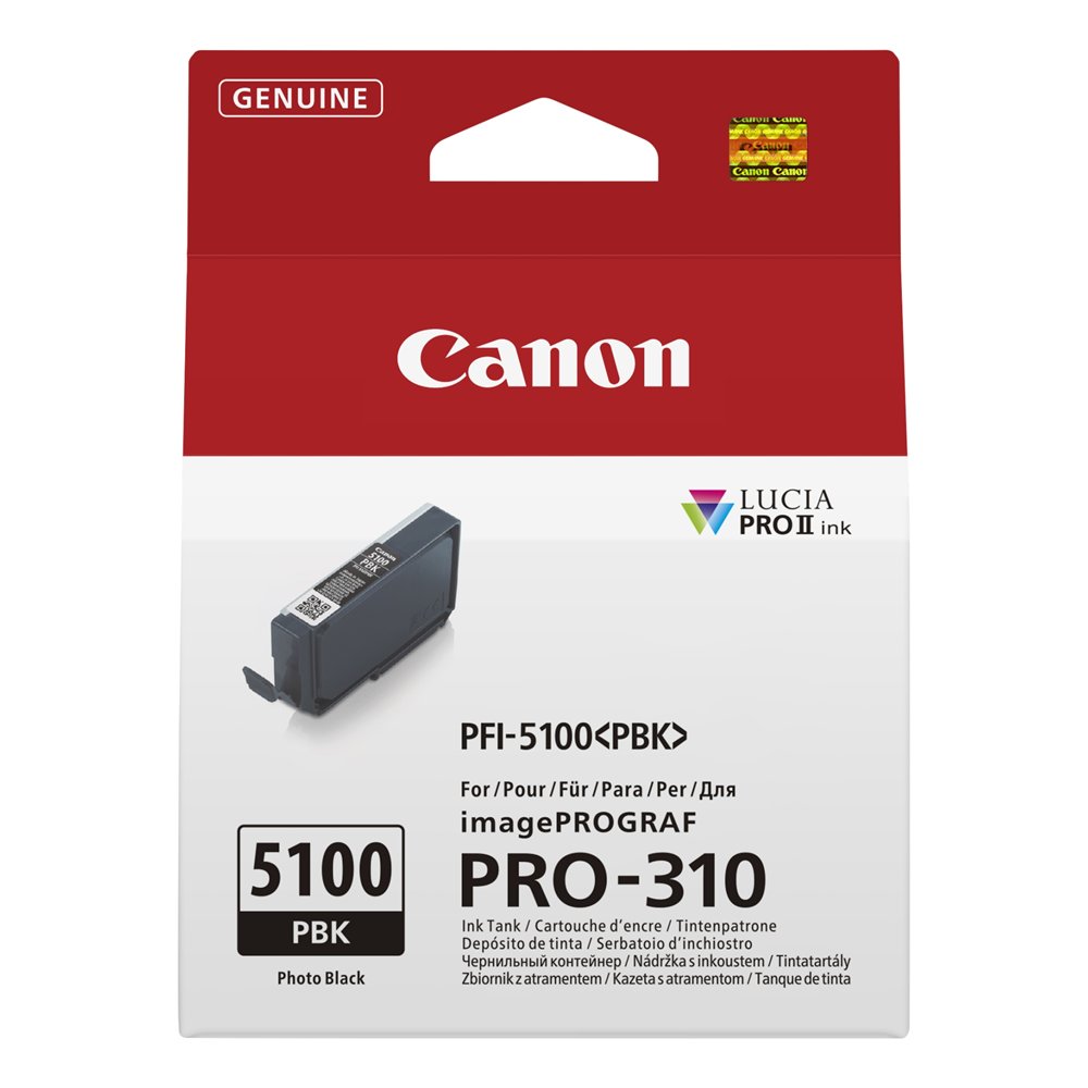 canon pfi-5100 pbk cartucho de tinta 1 pieza(s) original foto negro